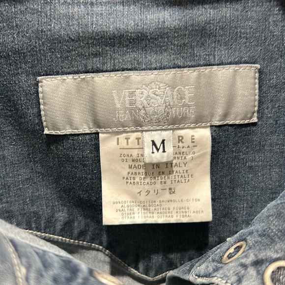 Versace Jeans Couture Denim Stretch Shirt - Picture 4 of 13